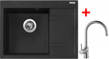 Sinks RIM 650 L Granblack + Vitalia 